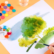 (Single shot not shipped) Sketch paper 8k childrens special paper 20 sheets of painting white paper color lead watercolor art supplies