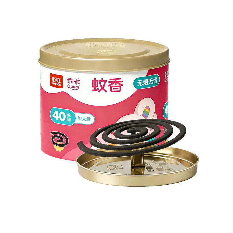 【彩虹乖乖】蚊香40圈无烟无香桶装