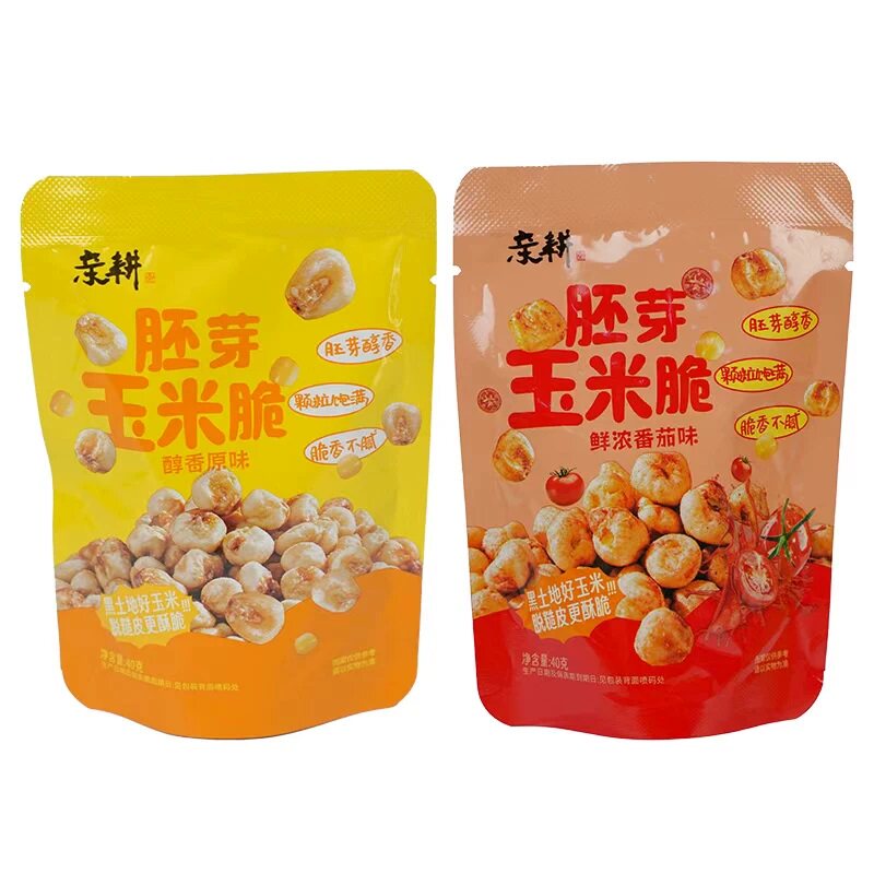 亲耕胚芽玉米脆非油炸脱皮玉米粒原味番茄休闲酥脆小零食