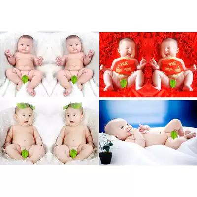Twins wall stickers Dew bird bird baby poster naked prenatal education poster wall stickers male treasure baby pregnancy preparation pictorial