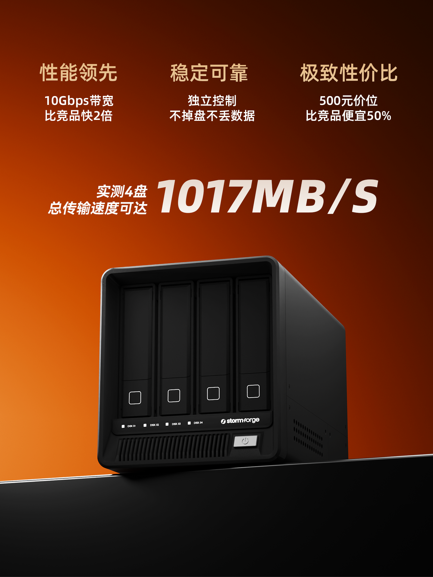 Jifengzhi D4 4-Bay 10Gb External Hard Drive Enclosure Feiniu Hard Drive Enclosure Heiqun Hard Drive Enclosure Das