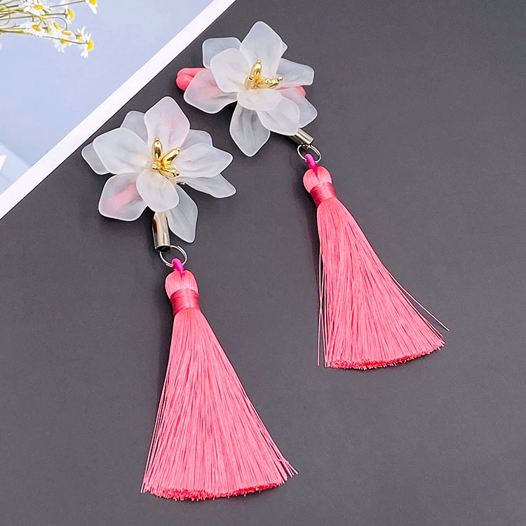 Ba chiều tua hoa khiêu dâm kẹp ngực tiếp liệu handmade kẹp ngực kim loại đồ chơi nữ SM tiếp liệu ngực phụ kiện