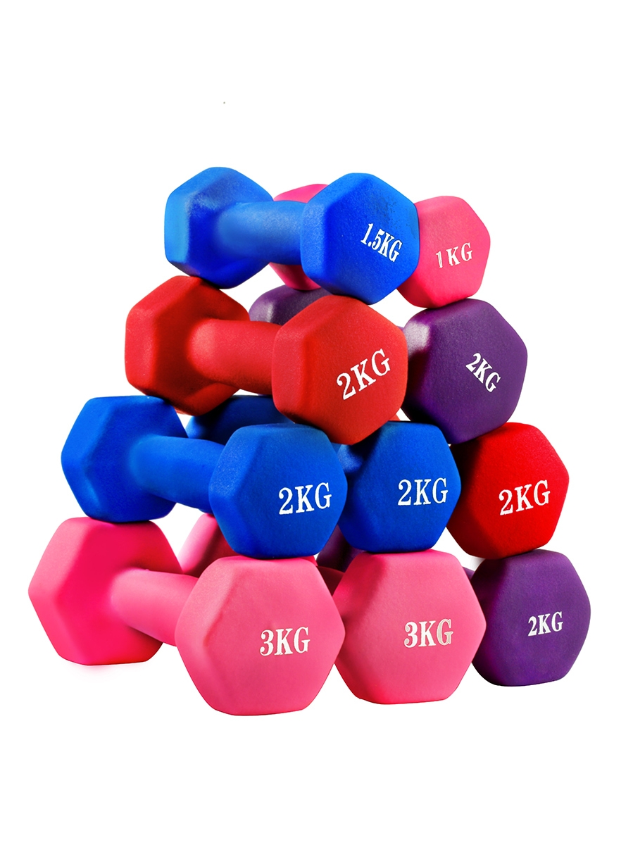 Small dumbbells for women a pair of thin arms fitness 2KG sports equipment Household children's arm muscle beginner Yaling