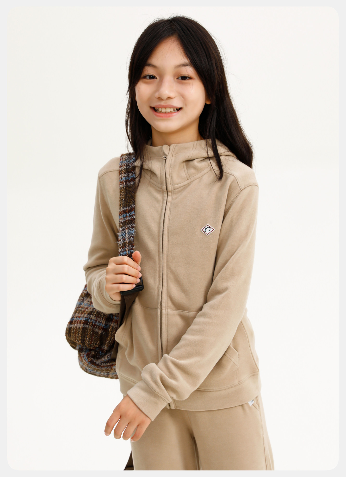Capsule Naju Children's Clothing [Easy to Fold] Children's Sweatshirt Antibacterial Static-Free Lightweight Warm Fleece Zip-Up Jacket for Boys and Girls — 90