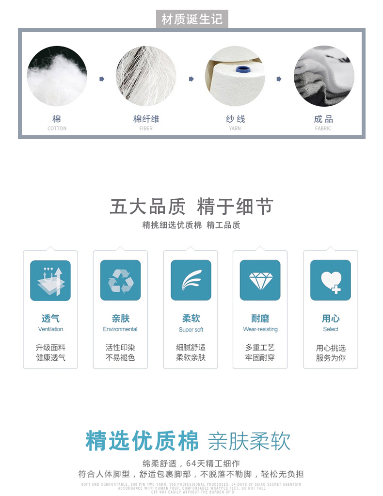 李宁 男士透气排汗 专业运动袜 3双 图3