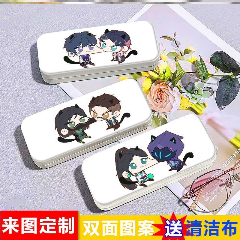 Q-Version Valorant Sage Neon Fun Glasses Case Anime 2D Student Sunglasses Case Myopia Case Q-Version Valorant Sage Neon Fun Glasses Case Anime 2D Student Sunglasses Case Myopia Case