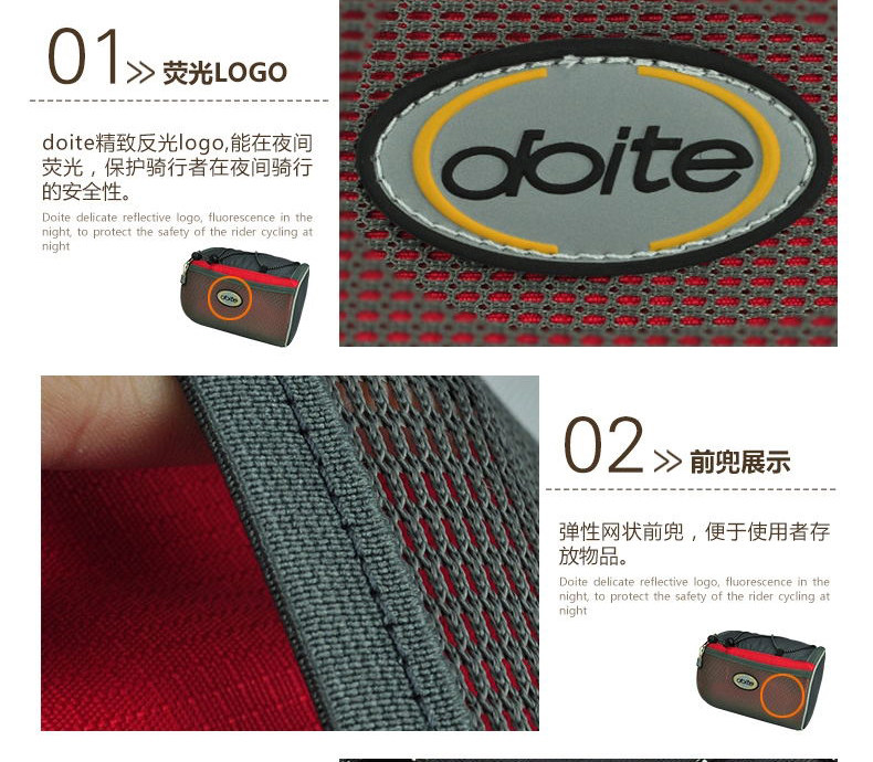 Sacoche pour vélo mixte DOITE - Ref 2220909 Image 11