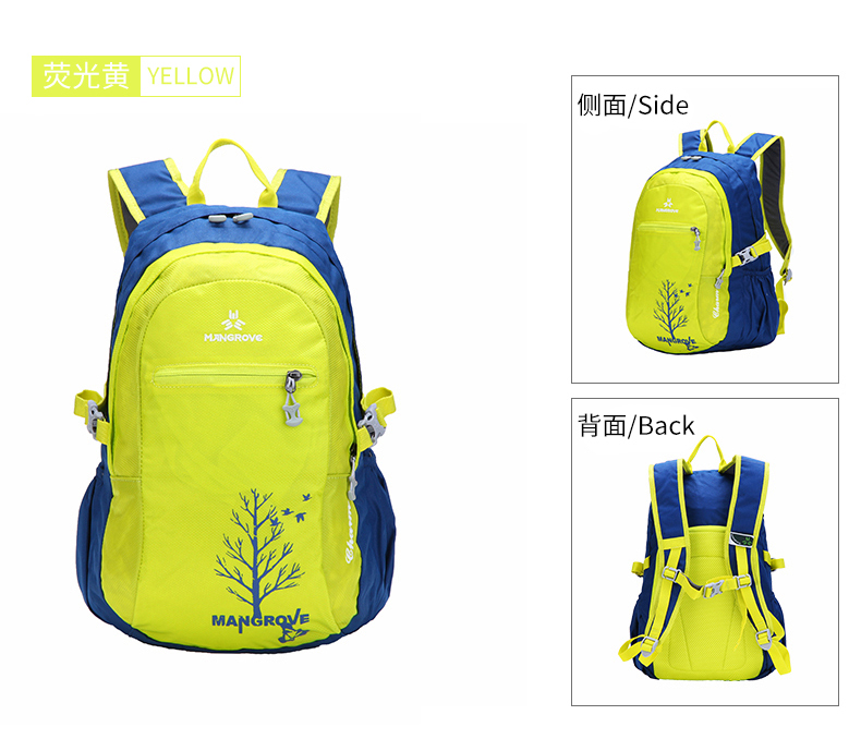 Mangofu ngoài trời ba lô unisex ba lô 20L siêu nhẹ chống văng chống trộm đi bộ đường dài ba lô nhỏ - Ba lô balo vascara