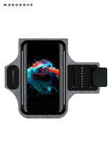 Mangov running mobile phone arm bag Sports mobile phone arm cover anti-sweat wet touch screen men and women wrist bag Apple Huawei