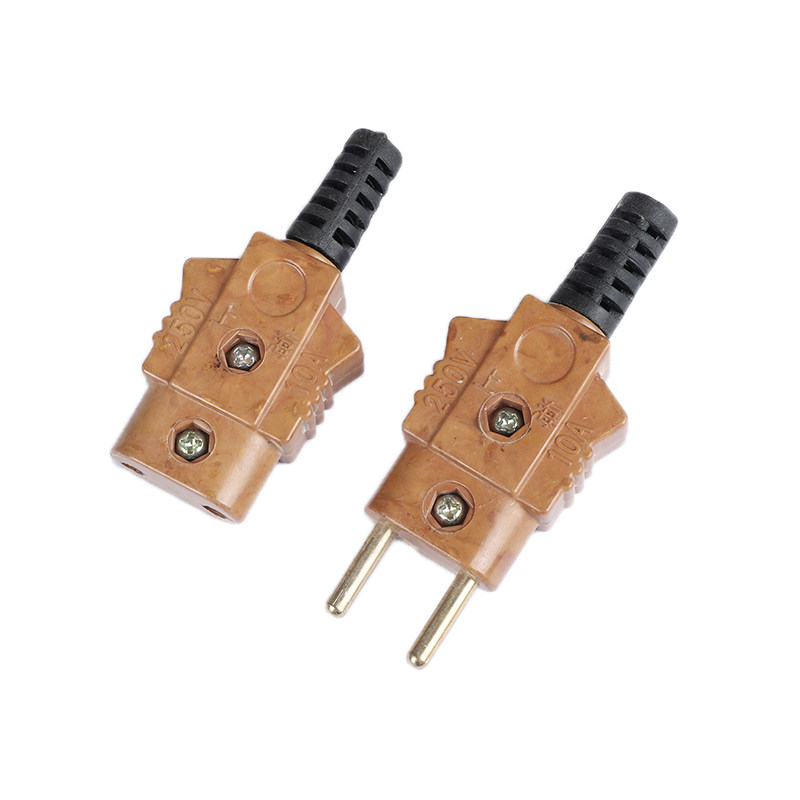 Capsule plug stage lighting power plug 10A copper core glass fiber resistant high temperature shell Shanghai brand