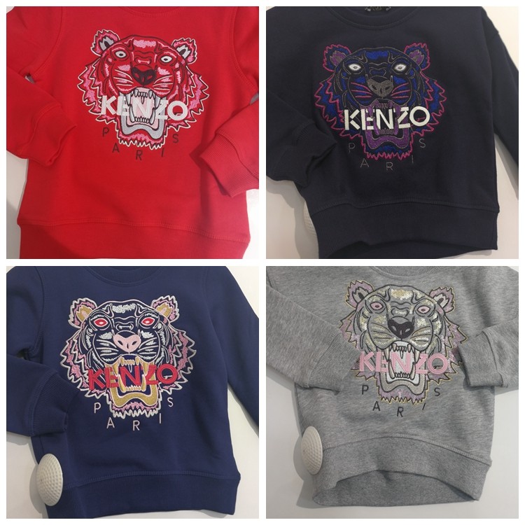 European kenzo Kenzo Takada autumn and winter children's clothing tiger head sweater boys and girls
