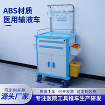 Thinking Shu State nursing medical ABS infusion car hanging bottle car hospital care car trolley nurse anaesthesia car snatched and rescued