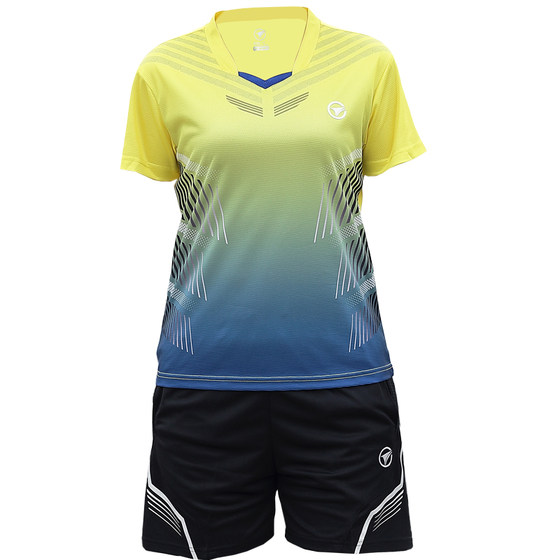 Badminton uniform women's suit 2019 summer volleyball sports group custom breathable quick-drying short-sleeved table tennis jersey for men