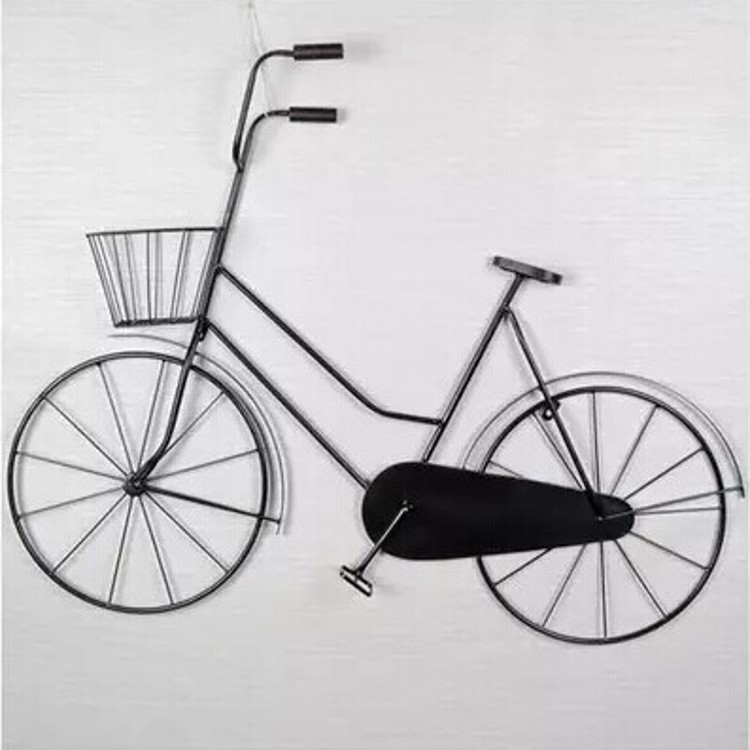 Retro Bedroom Doorway Hanging Accessories Iron Art Hanging Bike Wall Accessories Bar Wall Mounted Living-room Ornament Spot