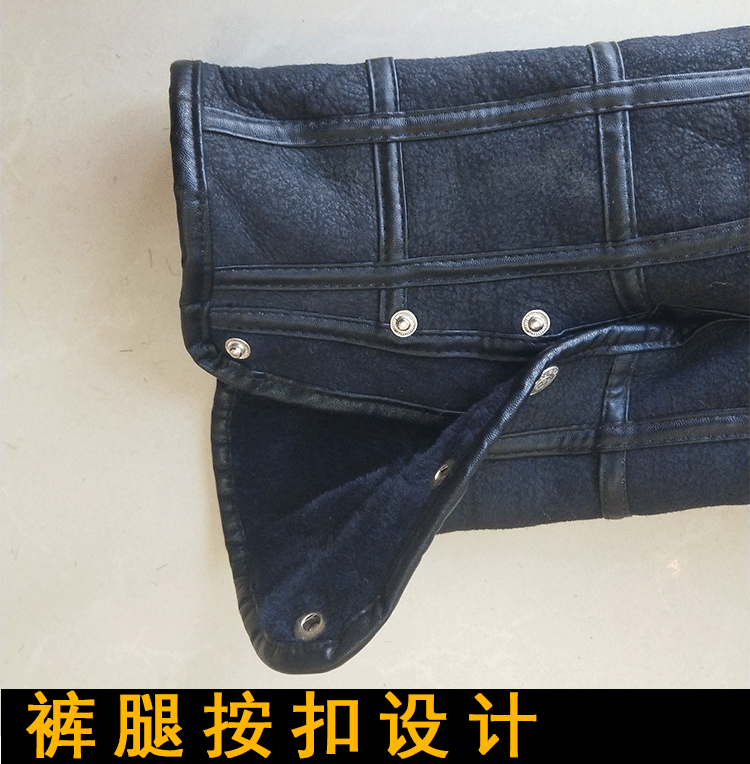 Lông một quần lót lông cừu quần da nam và nữ cao eo len quần trung niên quần ấm thoi trang nam