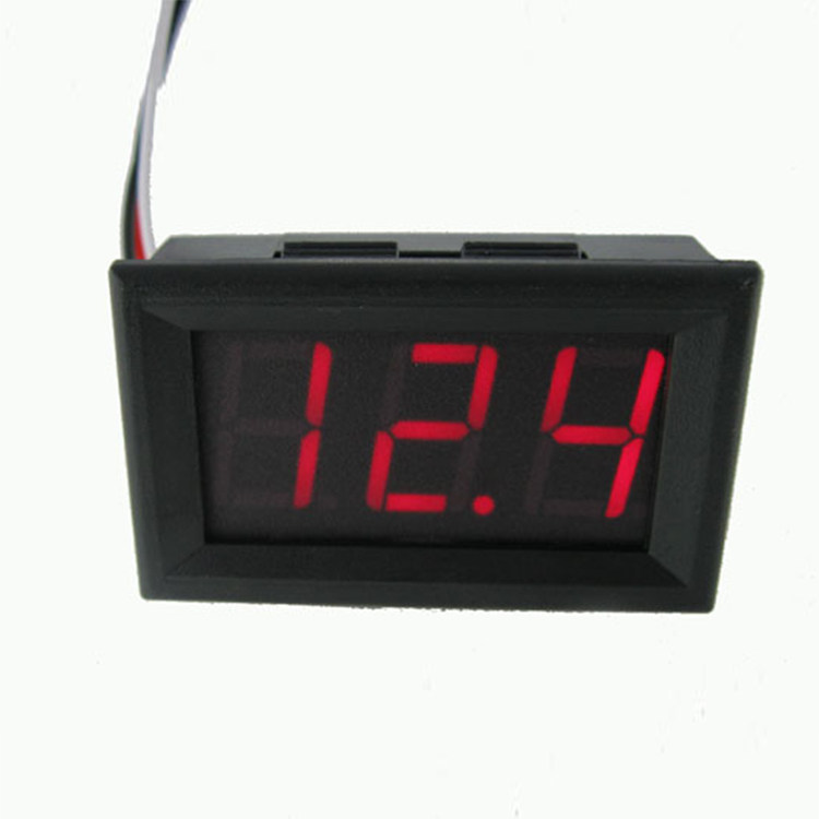 Voltmeter head third-tier direct current voltage gauge head with backcontact protection DC 0V30 0V Two-wire number-display voltmeter