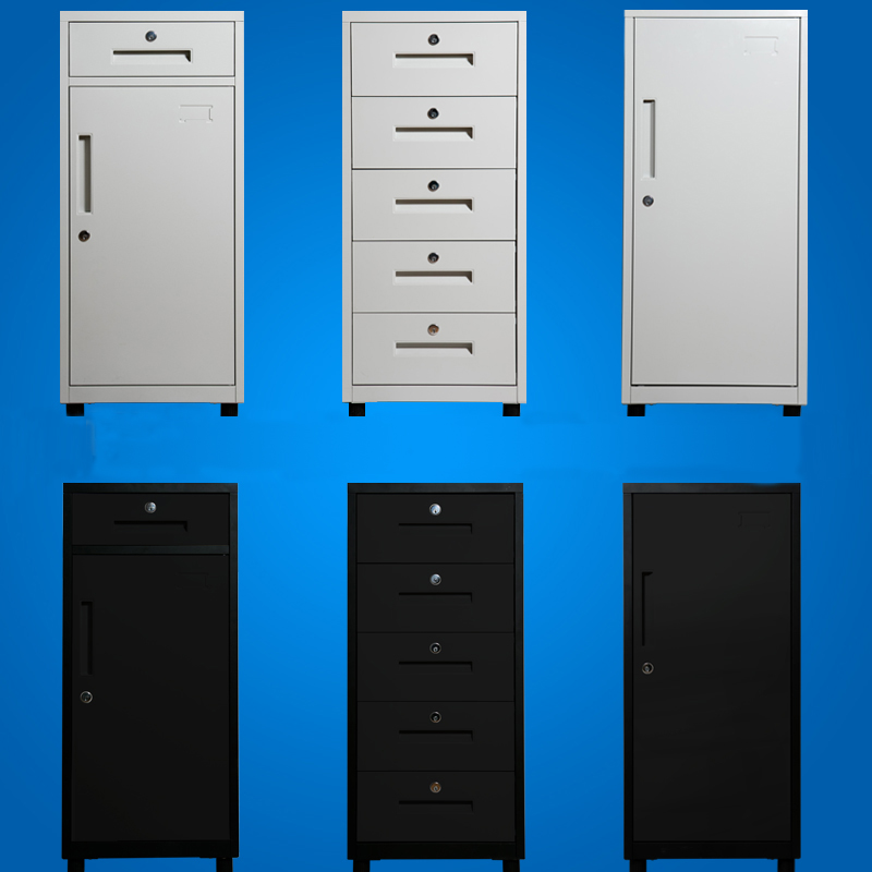 High-quality tin low cabinet office five-bucket file cabinet home with lock drawer storage cabinet activity storage modern simplicity