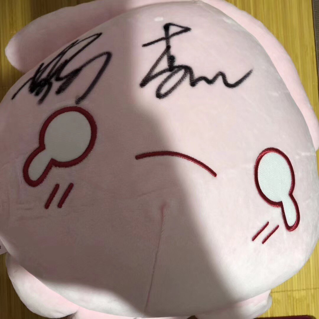 Li Xian Yang Zi dear love the same doll plush toy girl heart autographed pillow