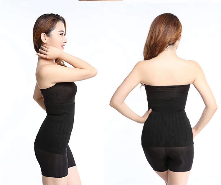Thắt lưng cashmere ấm áp cộng với thắt lưng tóc bụng với cung điện ấm áp bảo vệ dạ dày định hình clip unisex kích thước lớn thiết bị bảo vệ đai nịt bụng giảm mỡ