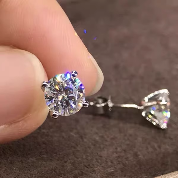 Серьги, платиновый конструктор для мужчин и женщин, образец платина 950, для любимого