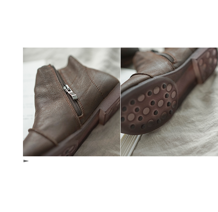 Sản phẩm tai nhỏ 2019 mùa thu mới bằng da mờ dây kéo bên dưới giày cao gót retro giày nữ giản dị - Giày cao gót giày the thao nữ chính hãng