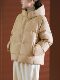 Produced by Xiaoer [Light Warm Series] White Duck down Solid Color Hooded Stand Collar down Jacket Short Thickened Warm Coat