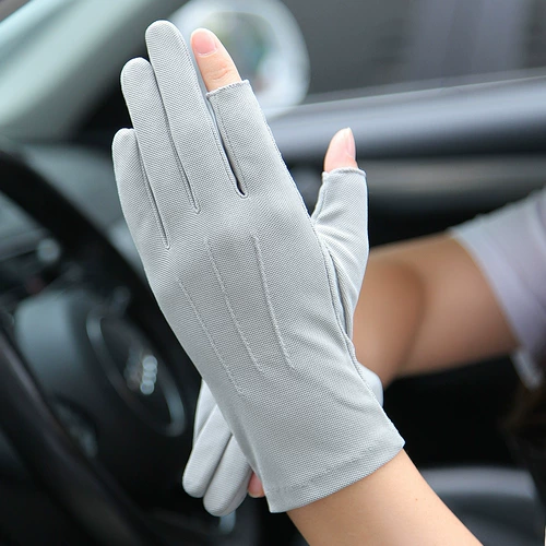 Летние мужские тонкие перчатки, дышащий нескользящий комплект, защита от солнца