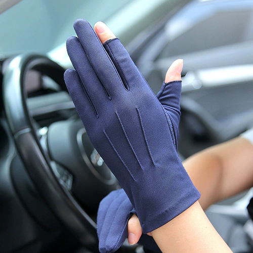 Летние мужские тонкие перчатки, дышащий нескользящий комплект, защита от солнца