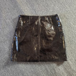 2025 New Style Leather Skirt for Women, Genuine Sheepskin, Hip-Hugging A-Line, Slimming, Oil-Waxed Leather, High-End Feel