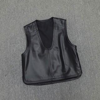 European Fashion 2025 New Loose-Fitting Genuine Leather Slimming Women's Winter European Sheepskin Vest Outerwear Trendy