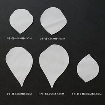 Rose flower leaves hot rose flowers hand-made dyed cloth flower materials Hanfu accessories DIY antique accessories