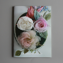 Hot flower flower pattern Ancient style hairpin headdress accessories Heat shrinkable flower wrapped flower stencil 141 flower type cardboard