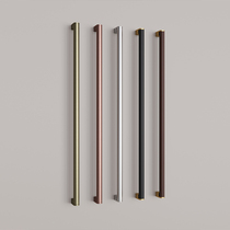 Thickened stainless steel glass door handle modern golden brushed door handle hotel box large handle black handle