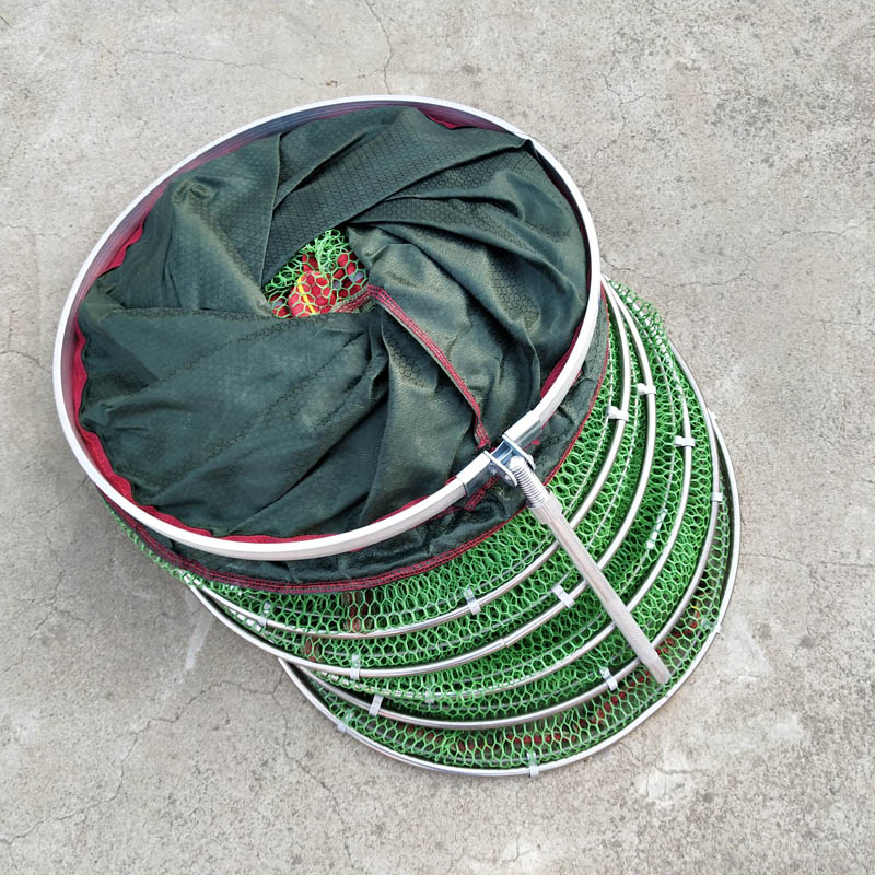 Special fish guard glued quick-drying anti-hanging competitive fish net pocket clearance folding fish cage net nylon Taiwan fisherman pocket