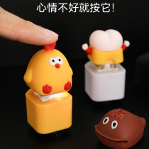 Cute bicycle electric bicycle battery mountain bike handlebar decorative bell creative horn decompression toy accessories cycling