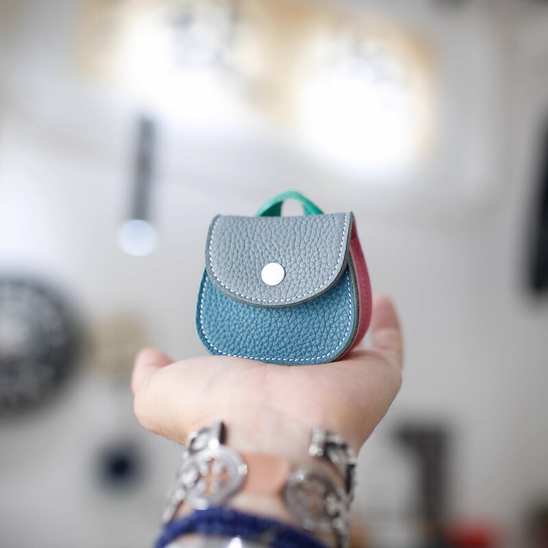 Tottori Small Bag Earphone Case Coin Purse Trendy Accessories Original Design New Chinese Style Handmade Leather Goods