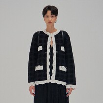 2019 autumn and winter Korean version of the small fragrance knitted cardigan EENK retro ins super fire sweater loose coat top women