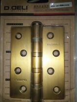 Popularity Brand Dli Increased Total Copper Wood Door Hinge Five Gold Accessories Pure Copper Furniture Mute Bearing 4 Inch