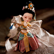 Tang Peoples Workshop Silk Man Dunhuang Flying Sky Ancient Wind Doll Home Soft-mounted Living-room Delicate Handicraft Resin Character Pendulum