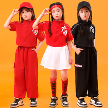 六一儿童演出服中国风表演服男童女童国潮幼儿啦啦队嘻哈街舞套装