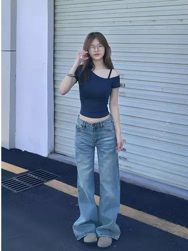 Военно-морская футболка, США, короткий рукав, по фигуре, в обтяжку