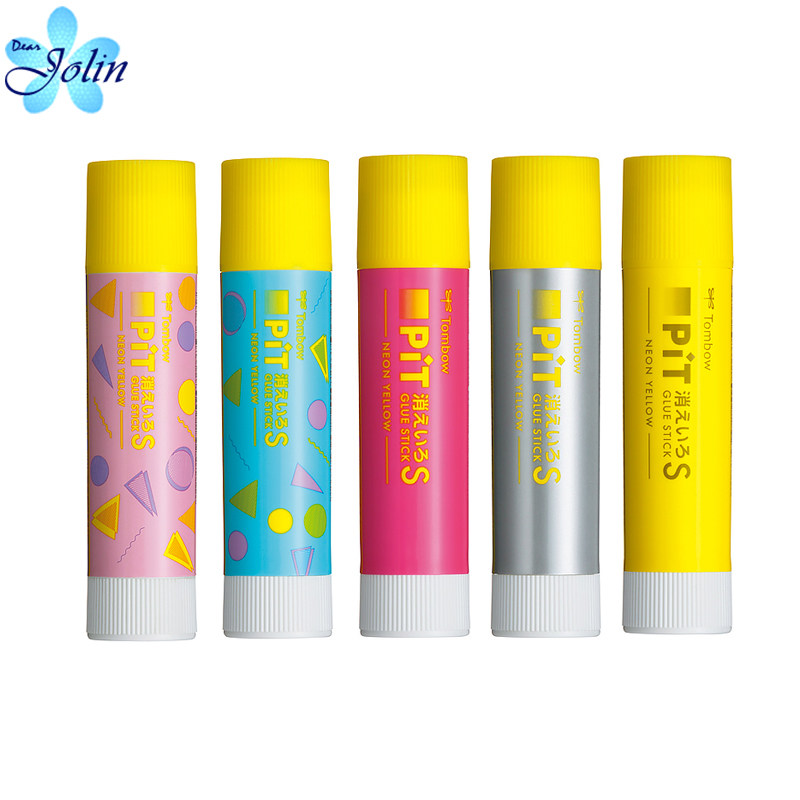 5 Japanese TOMBOW Dragonfly strong solid glue stick) achromatic solid glue PIT can stick thick paper