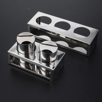 304 stainless steel alcohol bottle rack medical two or three hole disinfection bottle holder iodophor bottle holder iodine bottle bottle bottle holder seasoning tank holder