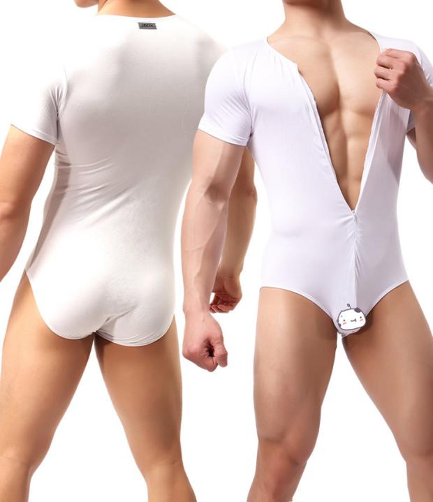 Thời trang nam Bikini Tam giác Xiêm Tank Top Zipper Sexy Modal Soft Base Care Home Đồ lót đồ lót phụ nữ