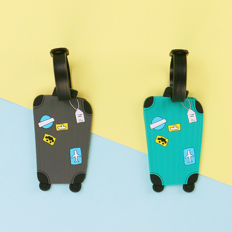 Luggage Suitcase Suitcase Strap Travel Tags Boarding suitcase Bag With Cartoon Listing for Hanging Cards