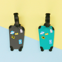 Luggage tag luggage strap travel label boarding pass suitcase packing with cartoon listing tag check sign