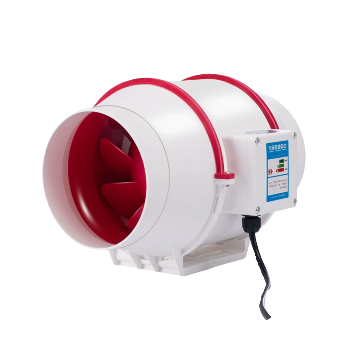 Duct Fan Diagonal Flow Booster Bathroom Ventilation Fan Kitchen Exhaust Fan Room Living Room Bedroom Ventilation Fresh Air Fan