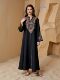 New Middle Eastern Dubai Women's Long Dress with Rope Embroidery Robe Dress