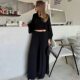 European and American Style New Long Cardigan, Long-Sleeved Top, and Long Pants Three-Piece Set