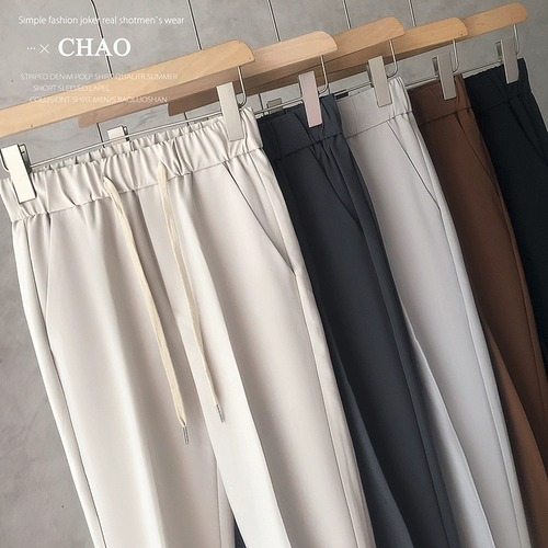 Утепленные штаны, мужской костюм для отдыха, свободный прямой крой